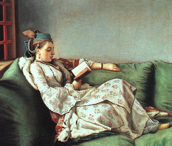Jean-Etienne Liotard Marie-Adelaide of France in Turkish Dress Norge oil painting art